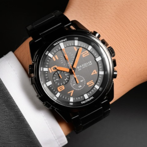 Stainless Steel Men’s Watch – Waterproof, Sporty Design With Box