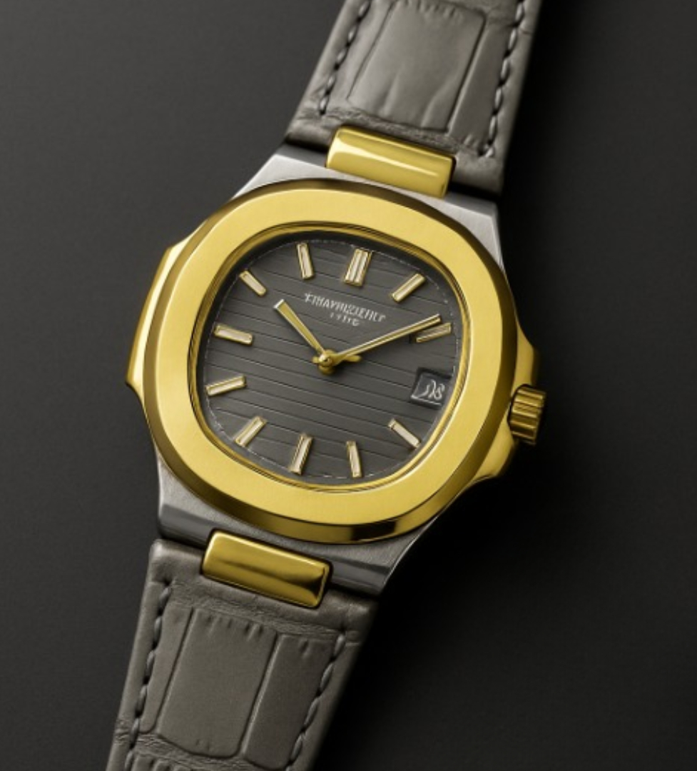 Patek Philippe Nautilus 8044 – Grey Gold Tone | 3atm Water Resistant