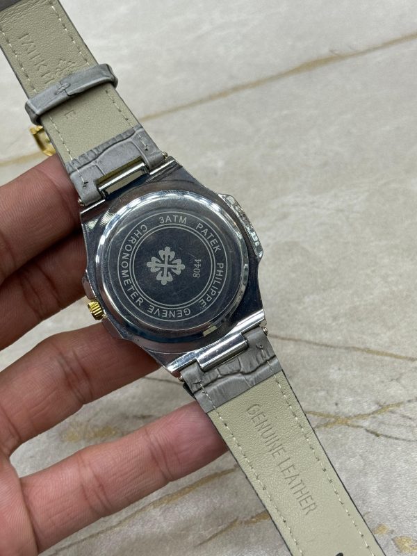 Patek Philippe Nautilus 8044 – Grey Gold Tone | 3atm Water Resistant - Image 4