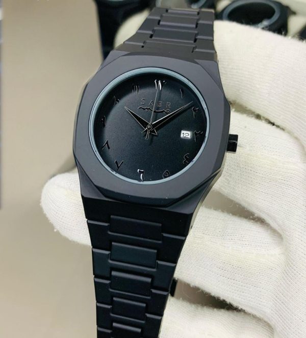 Full Black Aura Quartz Watch – Lightweight Analog Design - Image 2